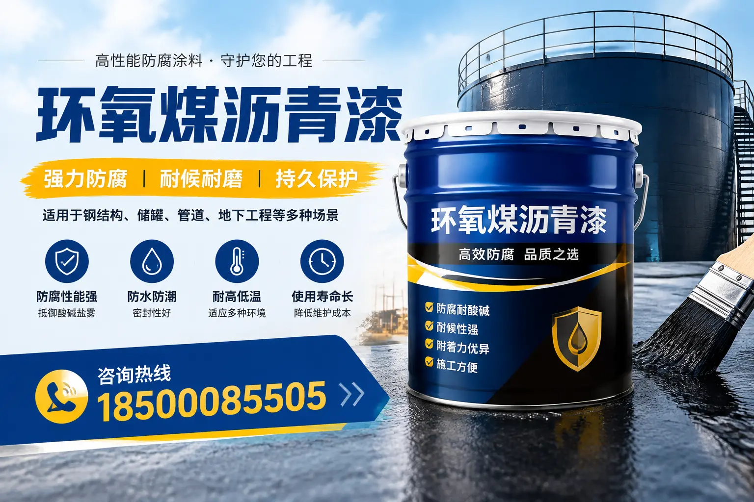 环氧煤沥青漆在工业中的应用，宝鸡企业的选择
